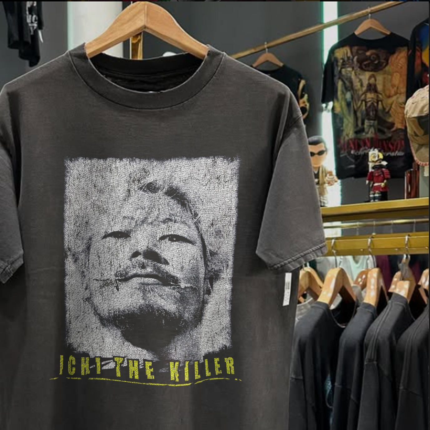 2001 ICHI THE KILLER PROMO RARE WASHED BLACK T-SHIRT