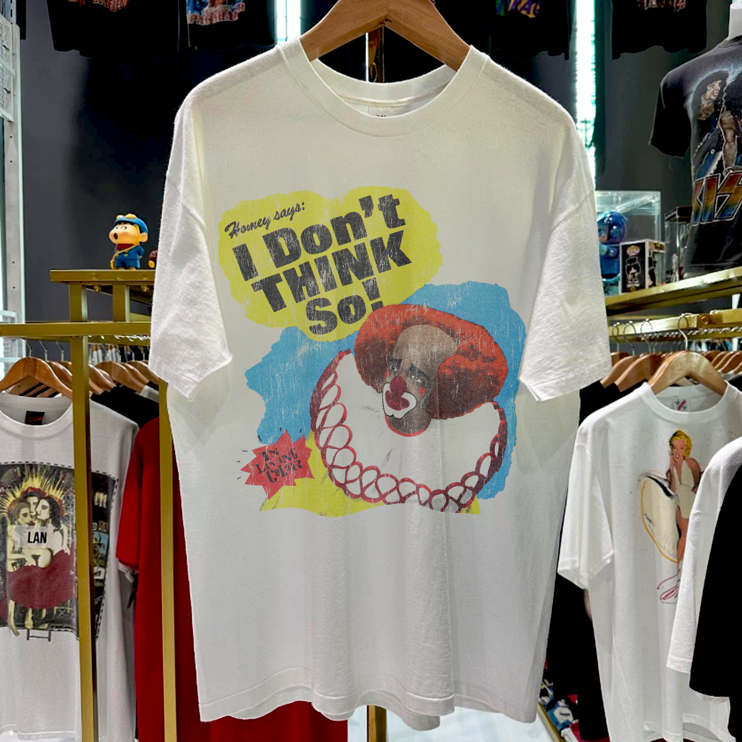 90s IN LIVING COLOR 'HOMEY SAYS: I DON'T THINK SO!' RARE WASHED WHITE T-SHIRT
