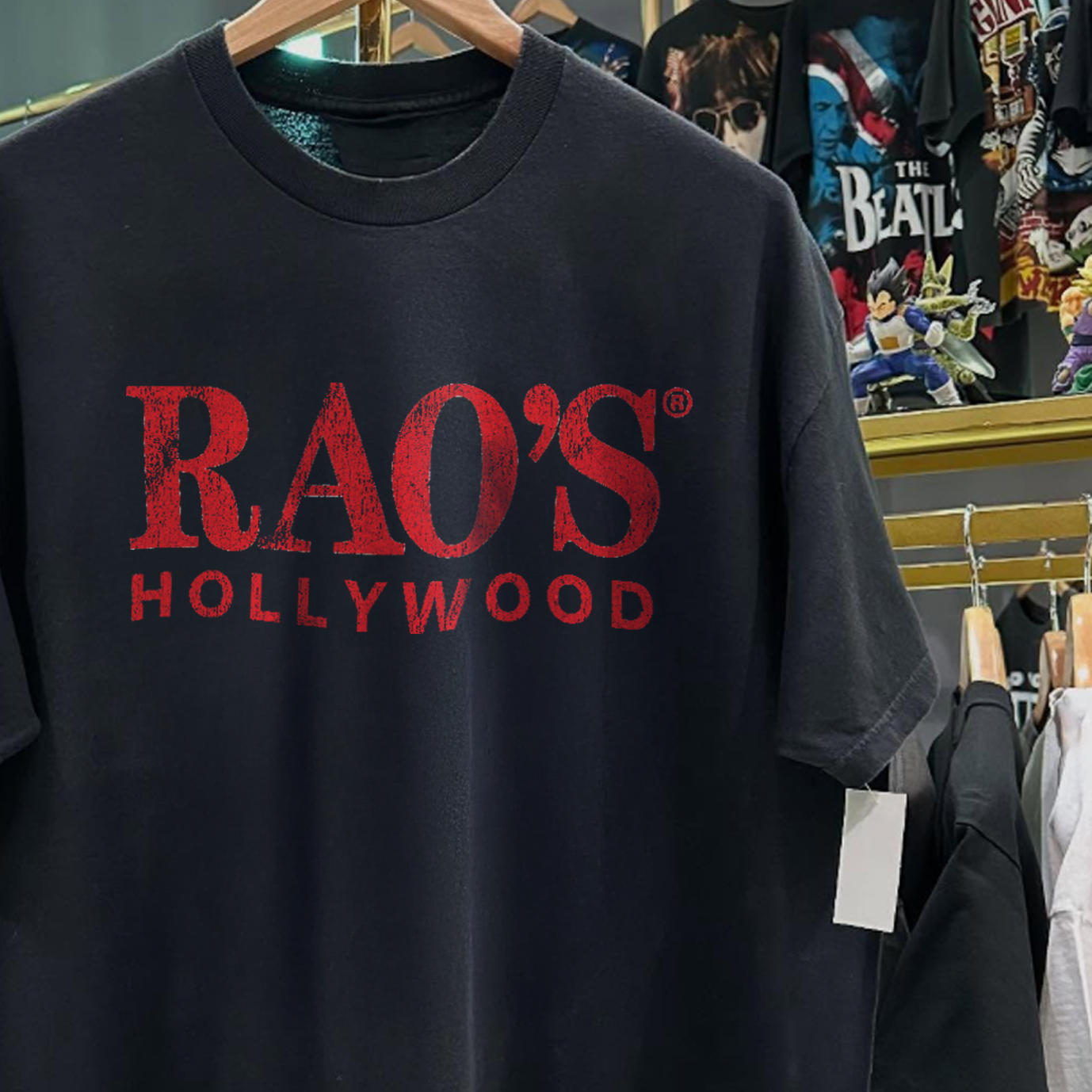 2014 RAO'S HOLLYWOOD RARE WASHED BLACK T-SHIRT