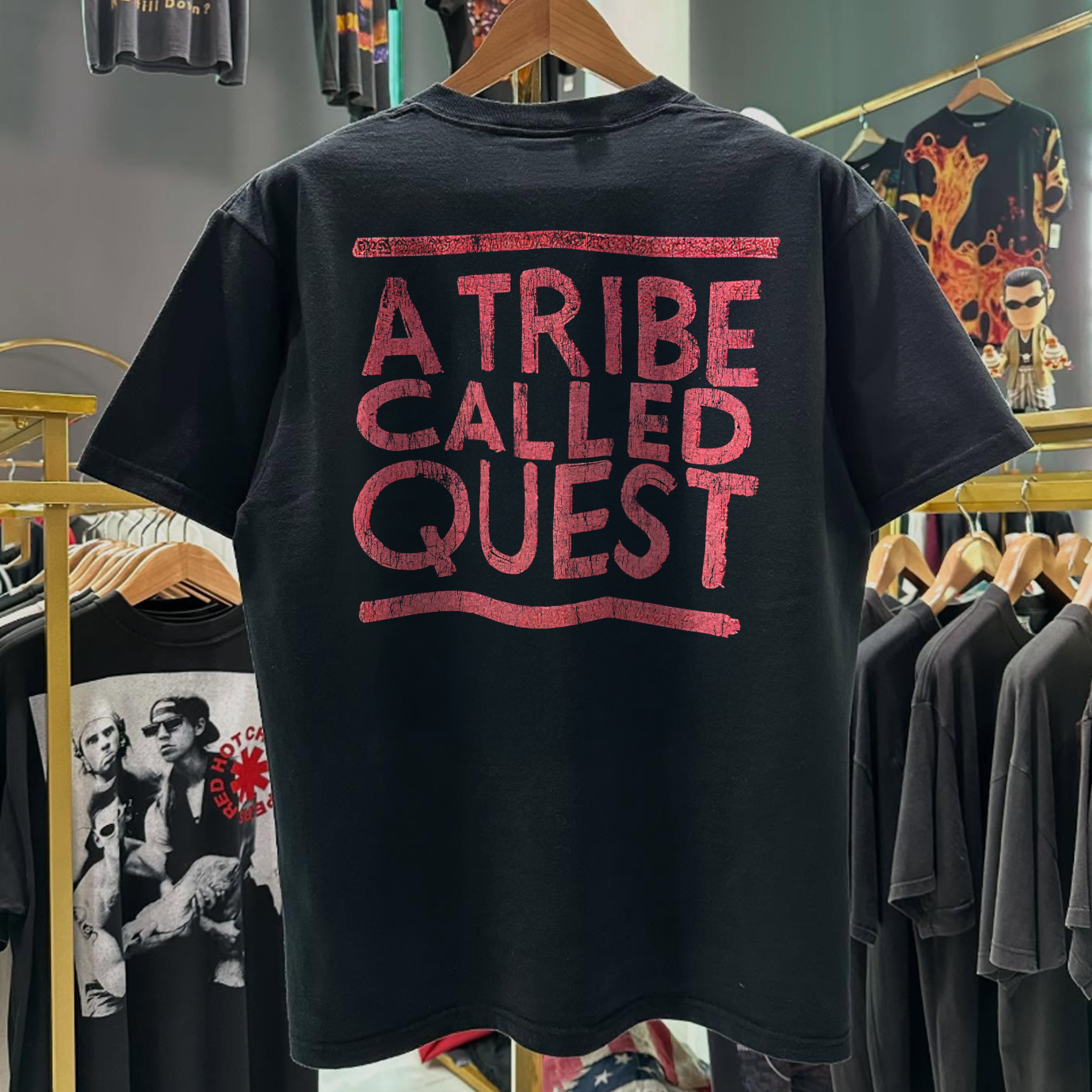 1991 TRIBE CALLED QUEST 'LOW END THEORY' WASHED BLACK T-SHIRT