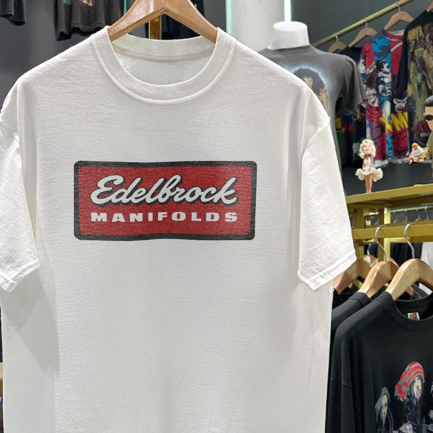 90s EDELBR0CK MANIFOLDS RARE WASHED WHITE T-SHIRT