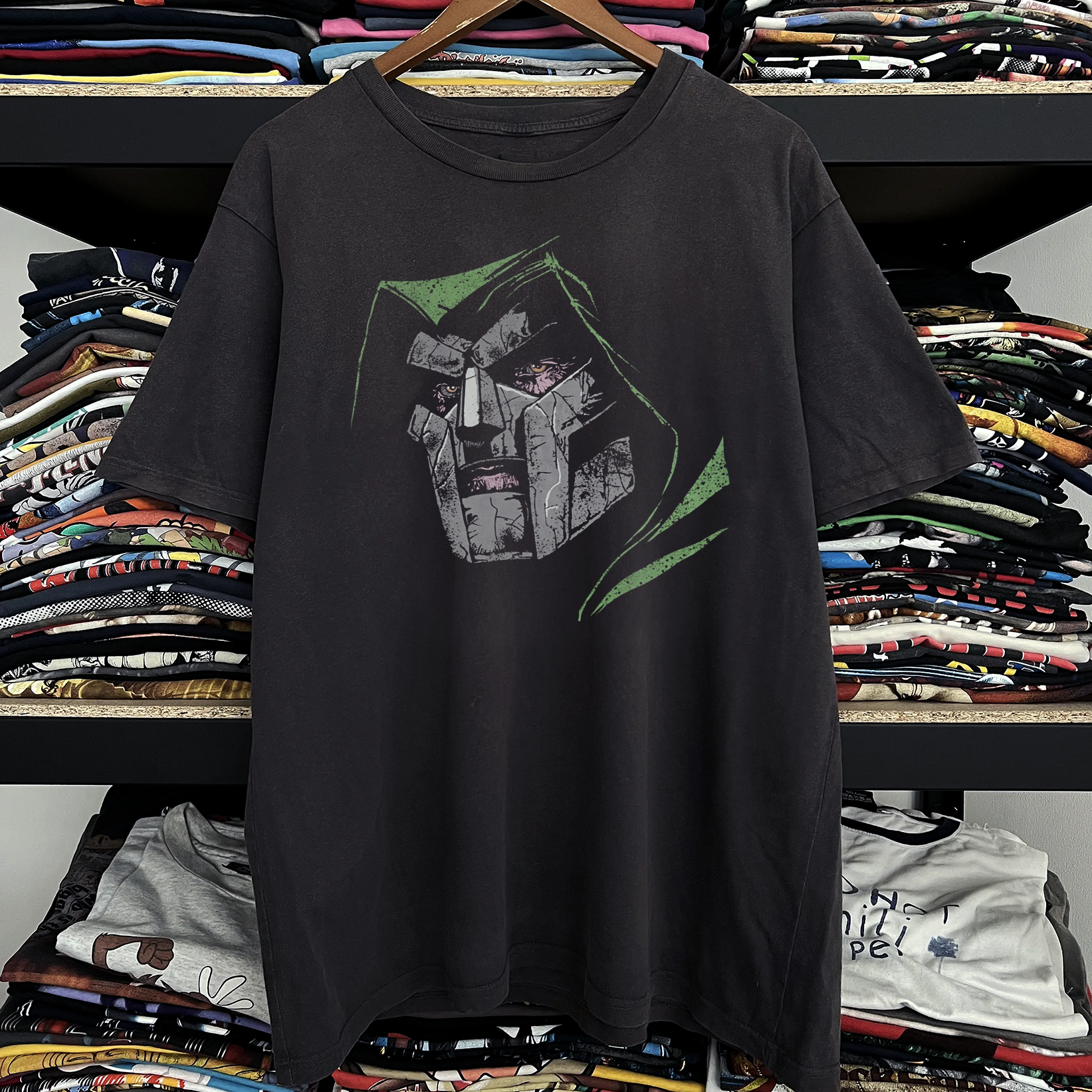 Rare Dr Doom Washed Black Tee