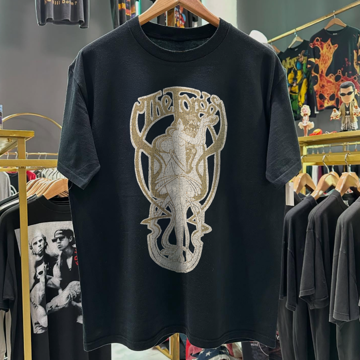 90s THE FORGE RESTAURANT MIAMI RARE WASHED BLACK T-SHIRT