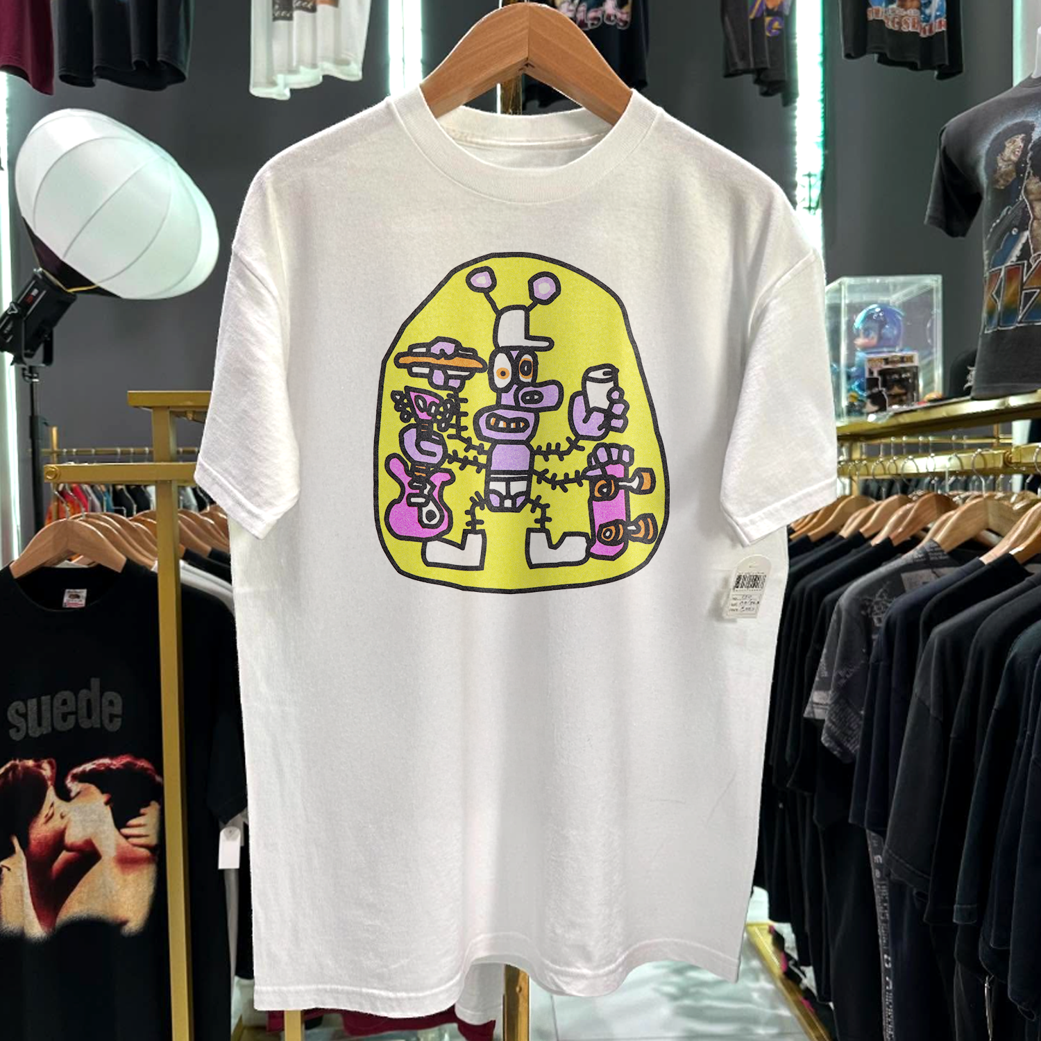 1992 BIG DAY OUT ULTRA RARE WASHED WHITE T-SHIRT