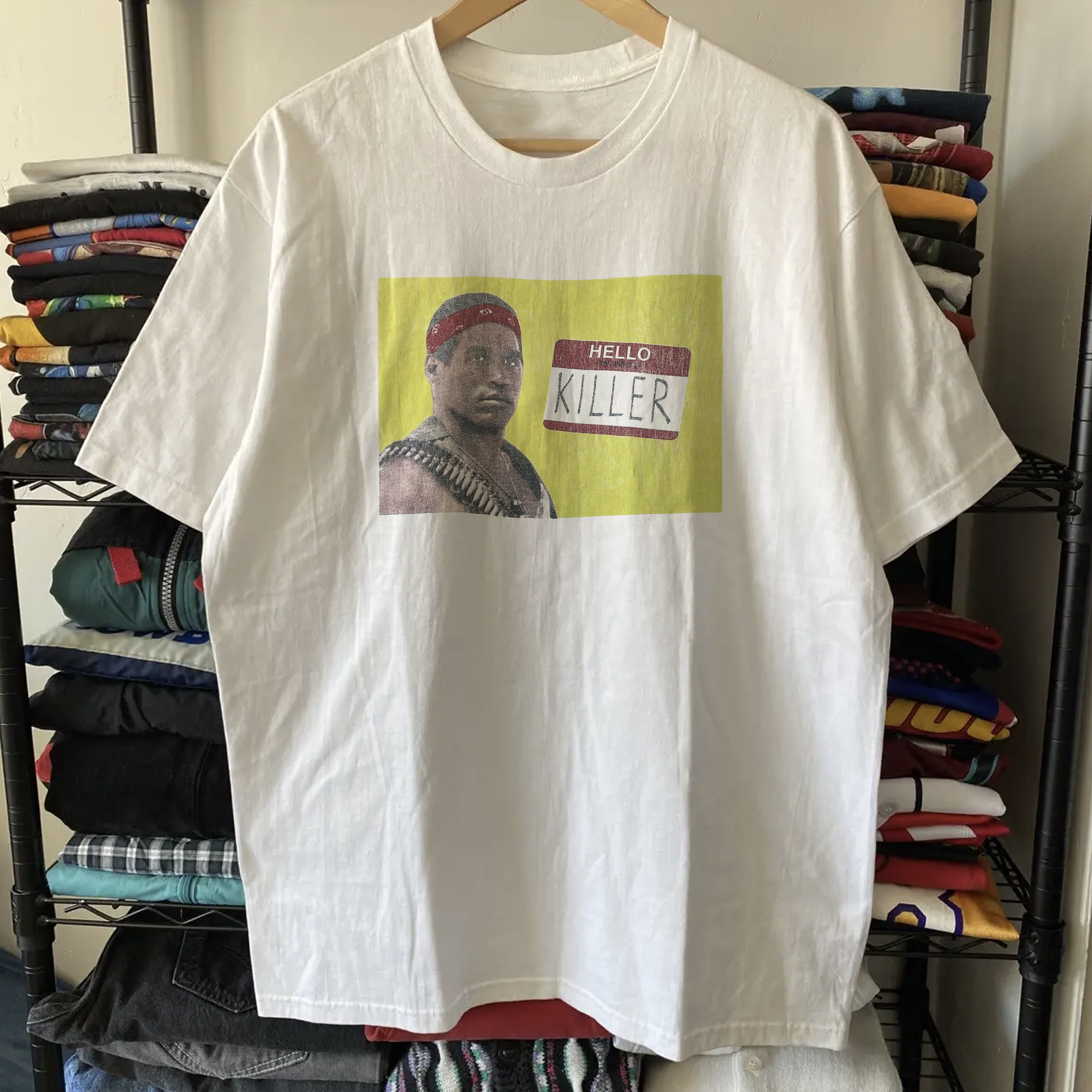 RARE OJ SIMPSON WASHED WHITE TEE