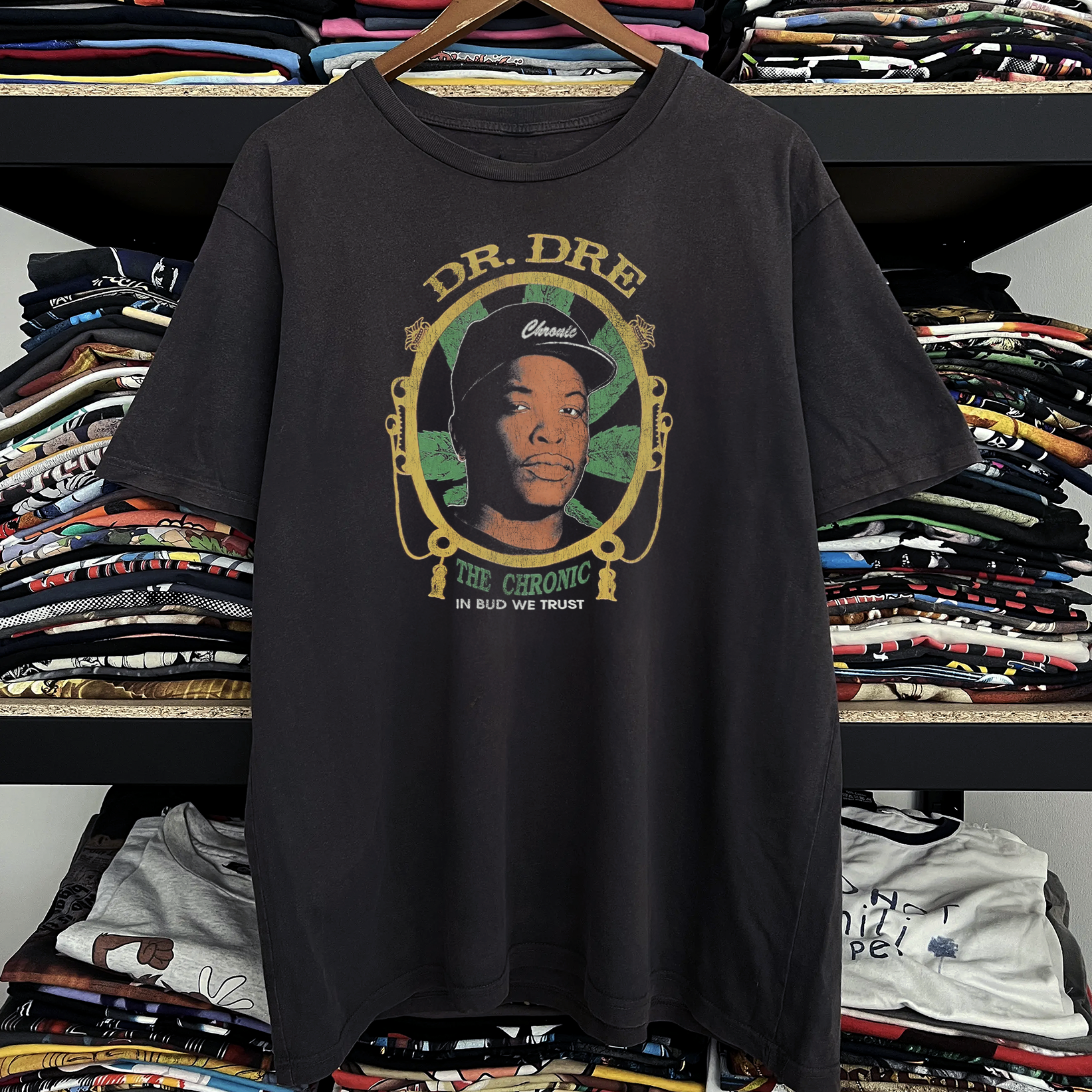 Rare Dr Dre The Chronic Washed Black Tee