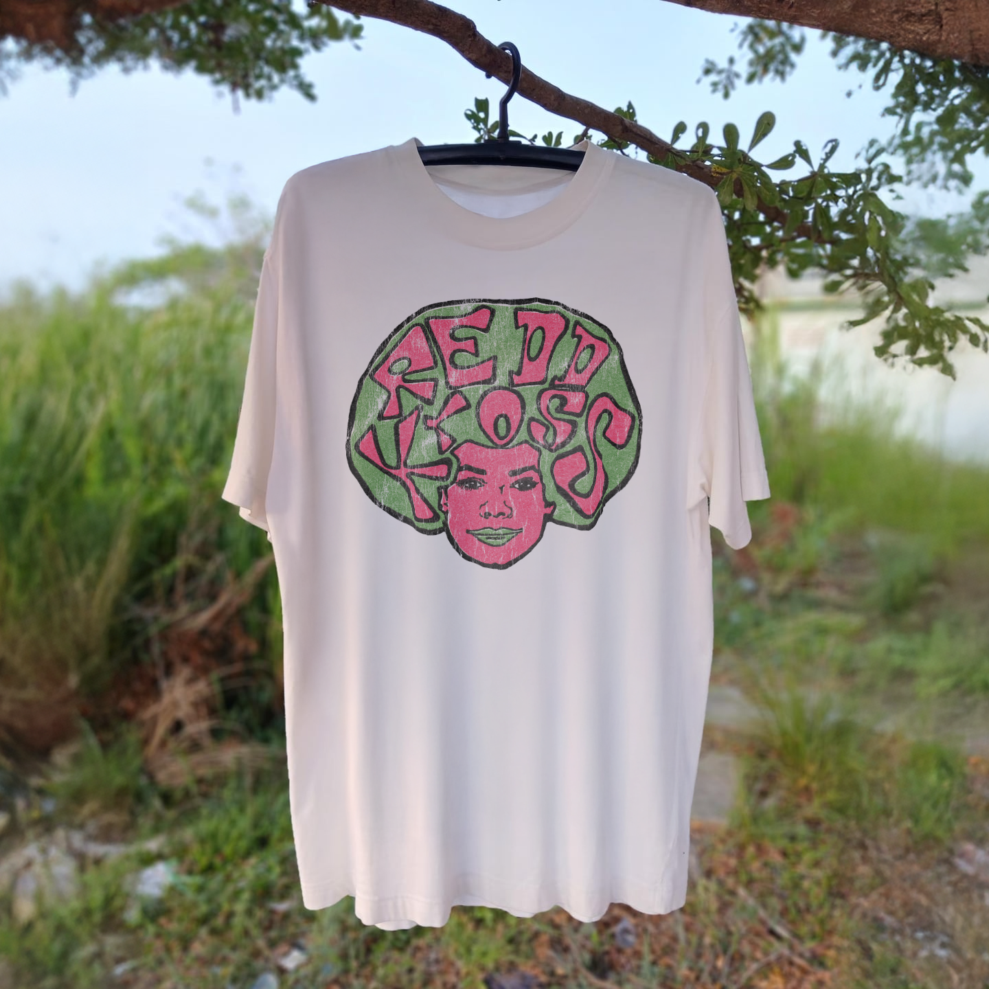 80s REDD KROSS 'FRIENDS OF CHER' ULTRA RARE WASHED WHITE T-SHIRT