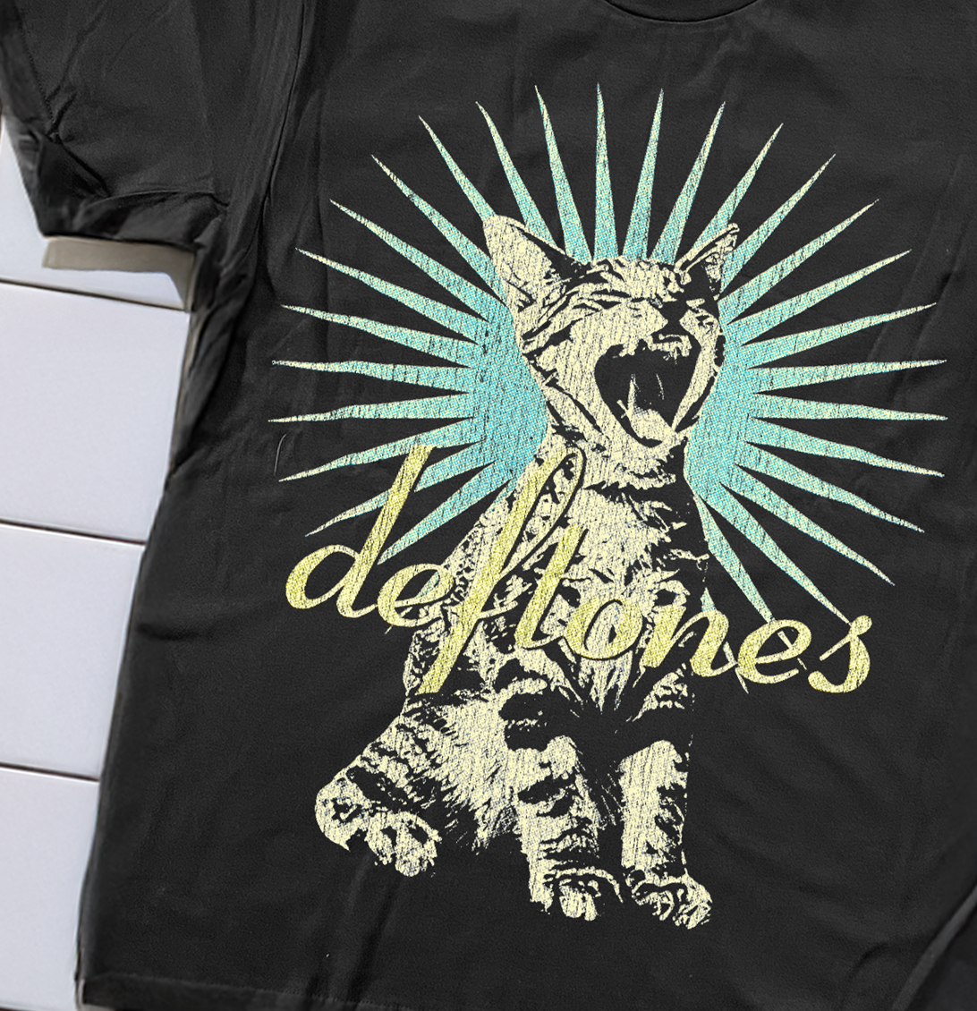 90's DEFTONES AROUND THE FUR WASHED BLACK T-SHIRT