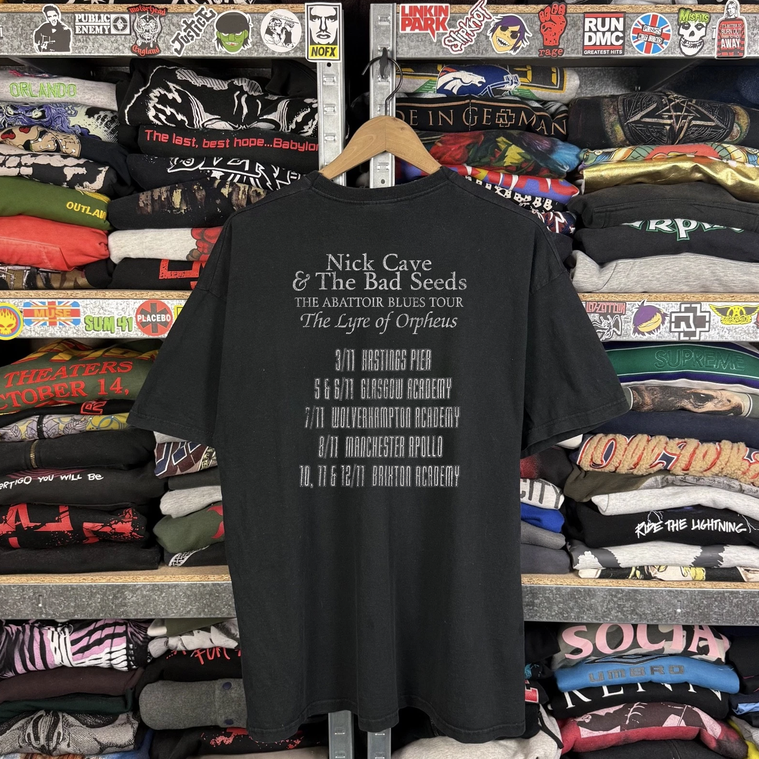 2004 Nick Cave & The Bad Seeds Washed Black tee