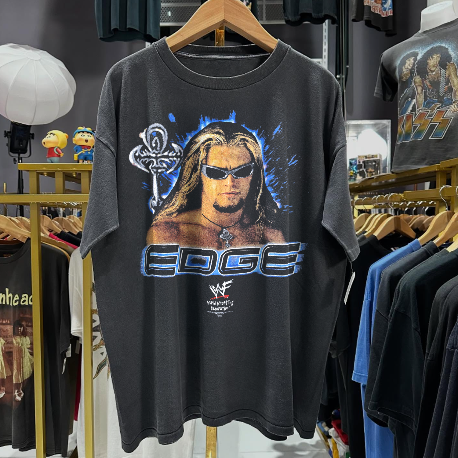 Y2K EDGE 'YOU THINK YOU KNOW ME' RARE WASHED BLACK T-SHIRT