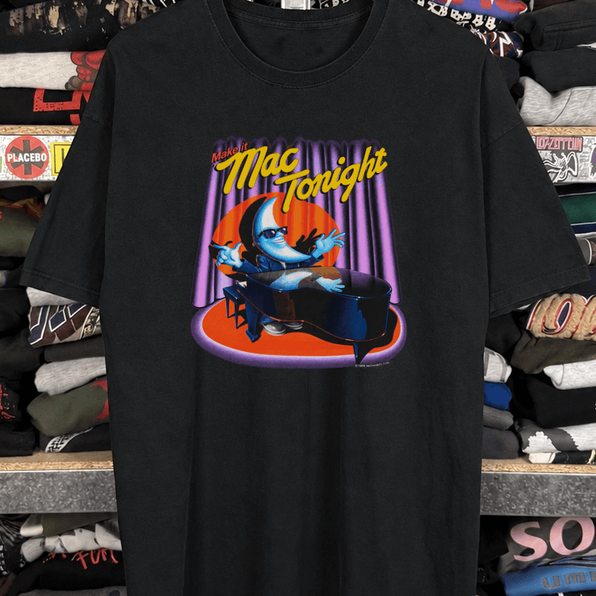 Make It Mac Tonight Piano Promo Washed Black Tee