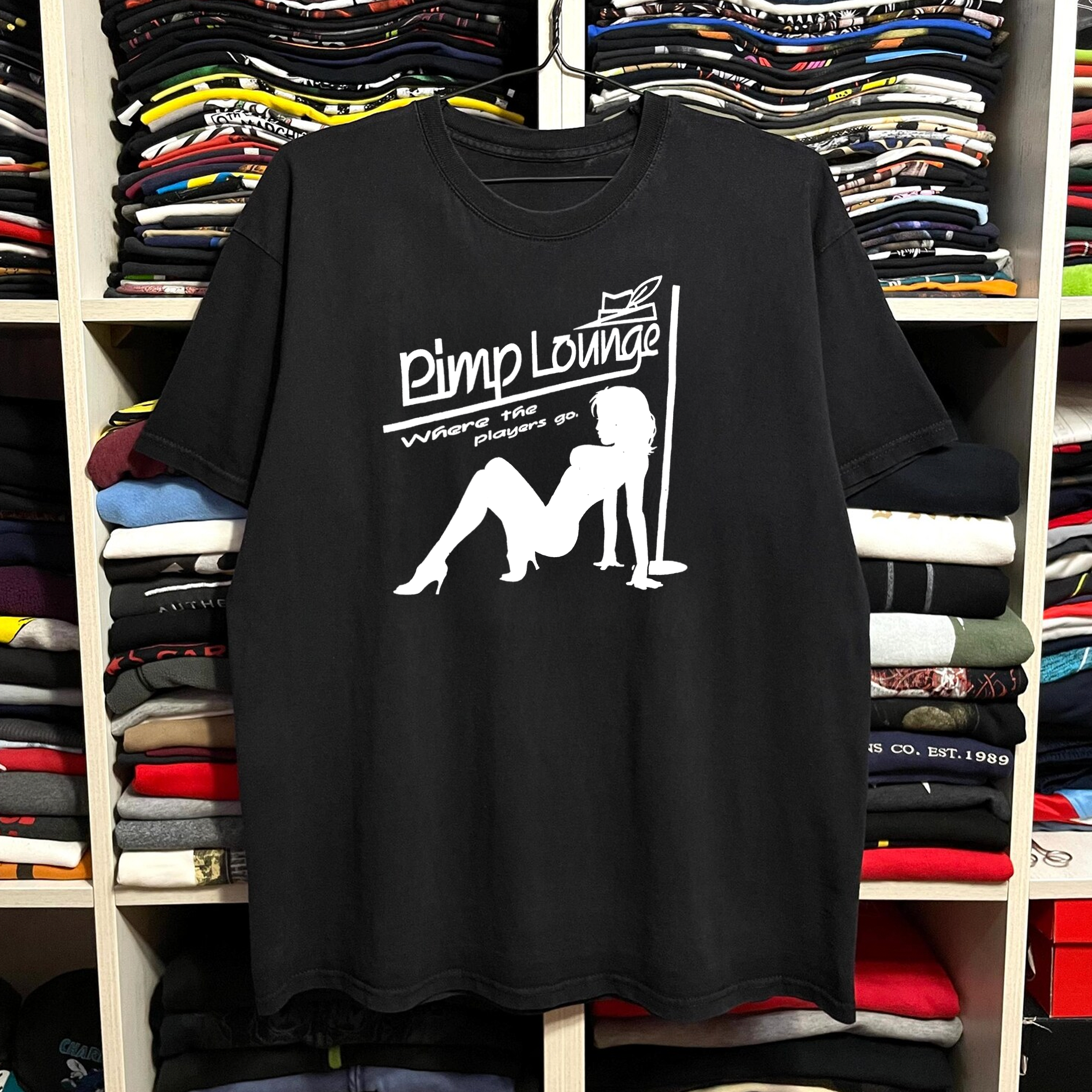 Pimp Lounge Washed White Tee