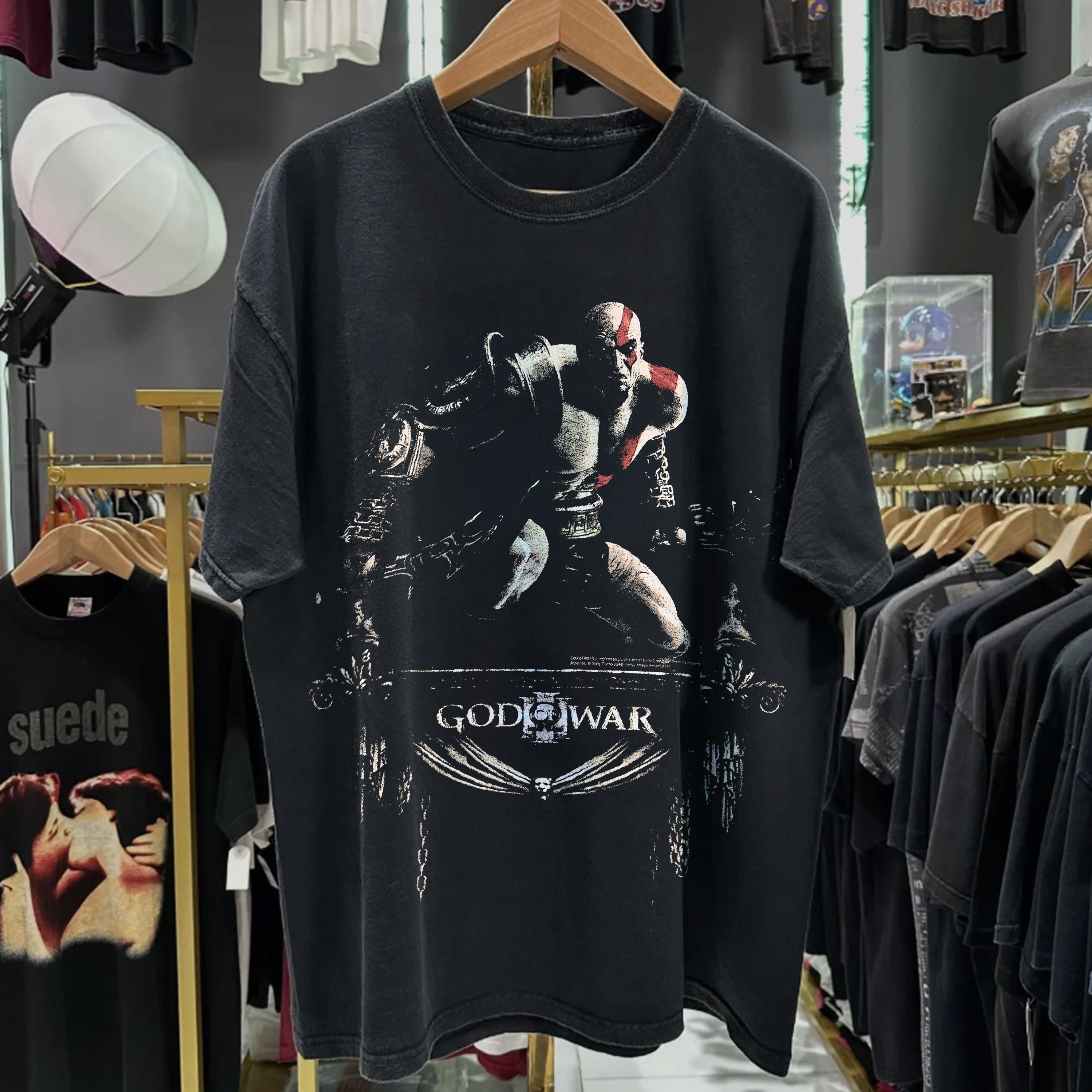 2010 G0D OF WAR III PROMO WASHED BLACK TEE