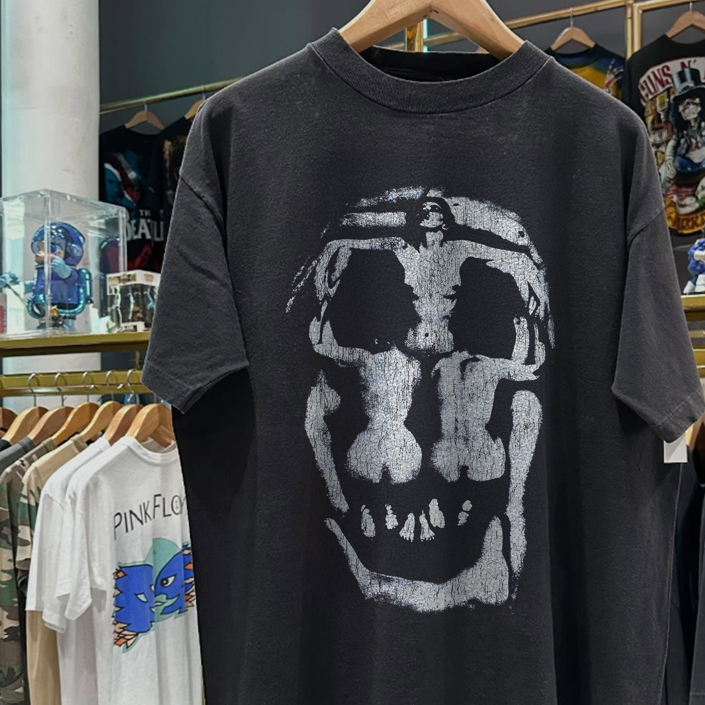 1988 DALI 'IN VOLUPTAS MORS' RARE WASHED BLACK T-SHIRT