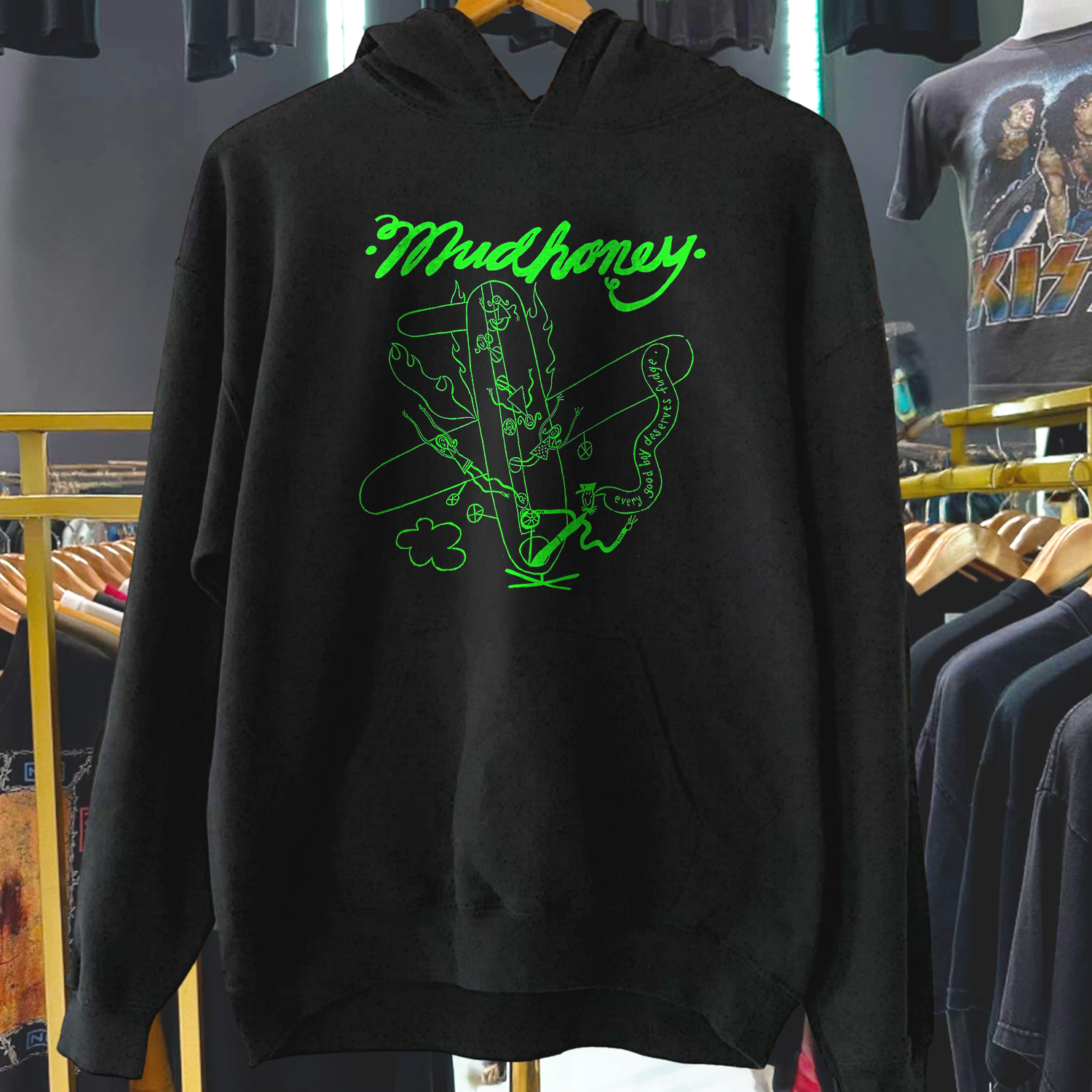 MUDHONEY ‘EVERY BOY DESERVES FUDGE’ 1991 BLACK HOODIE