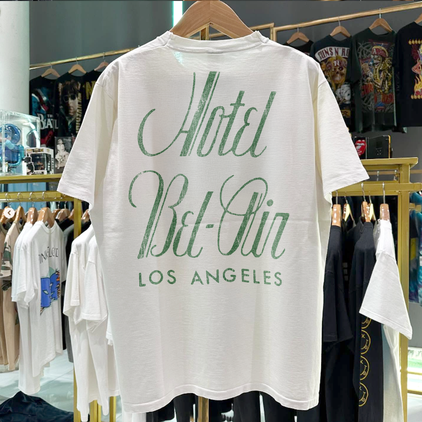 90s HOTEL BEL-AIR RARE WASHED WHITE T-SHIRT