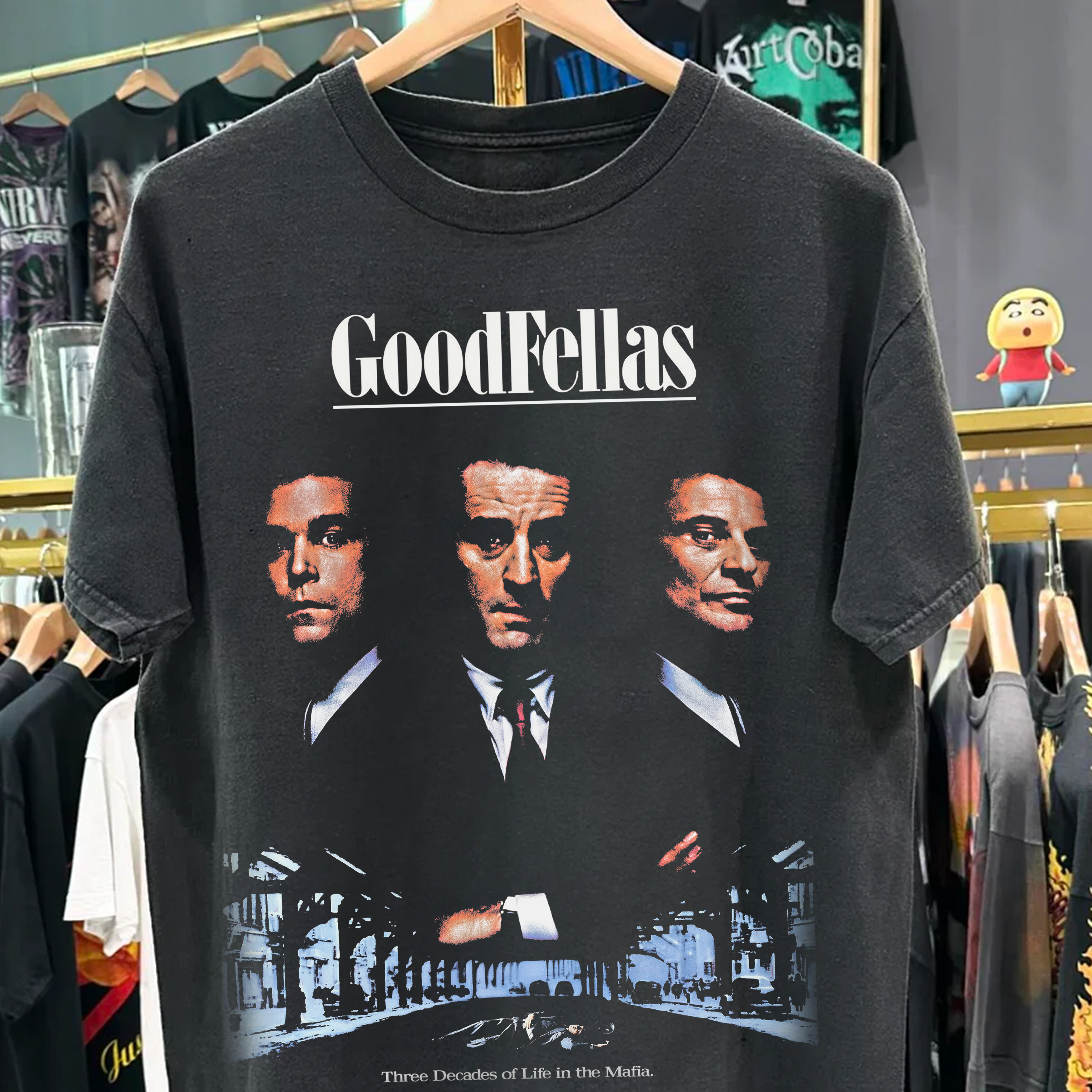 GOODFELLAS WASHED BLACK TSHIRT