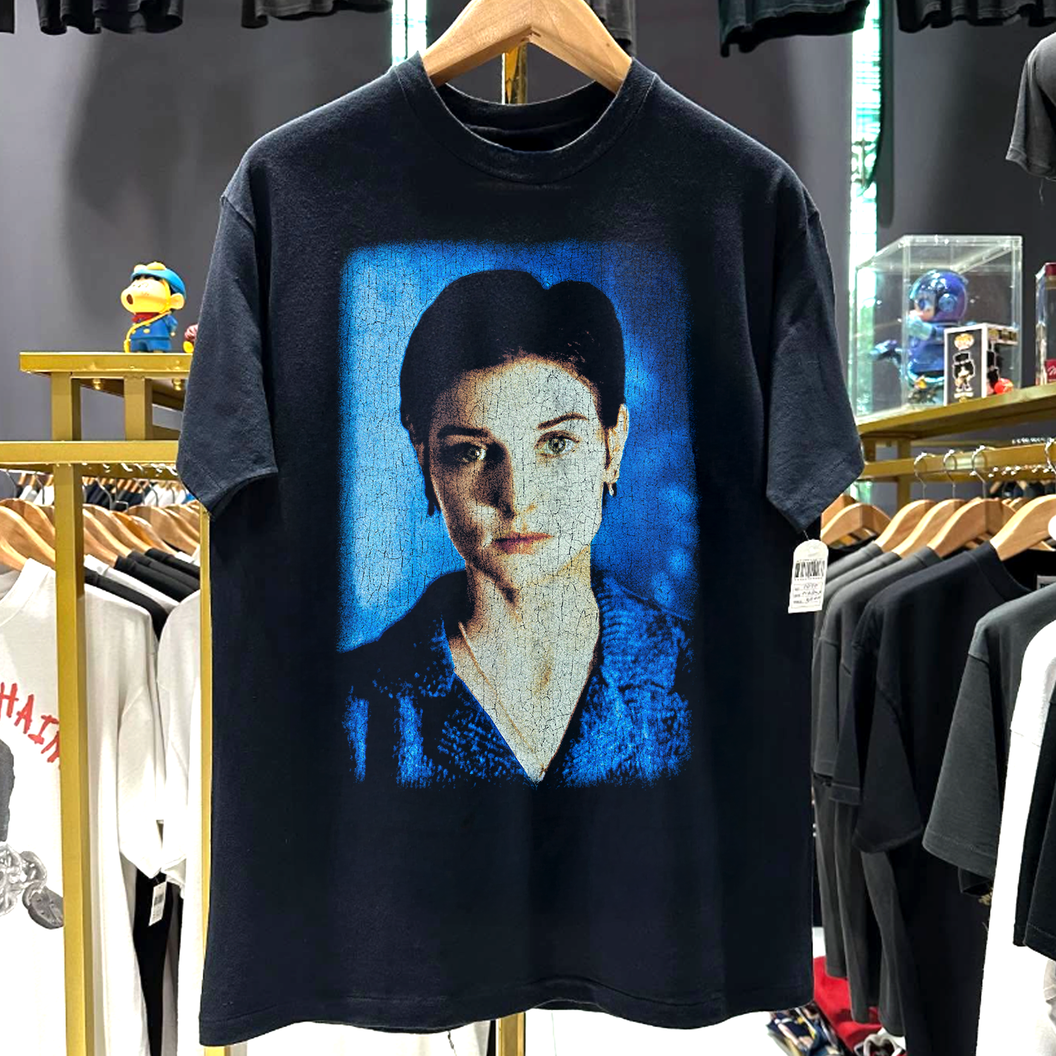 1997 SINEAD O'CONNOR GOSPEL OAK TOUR RARE WASHED BLACK T-SHIRT