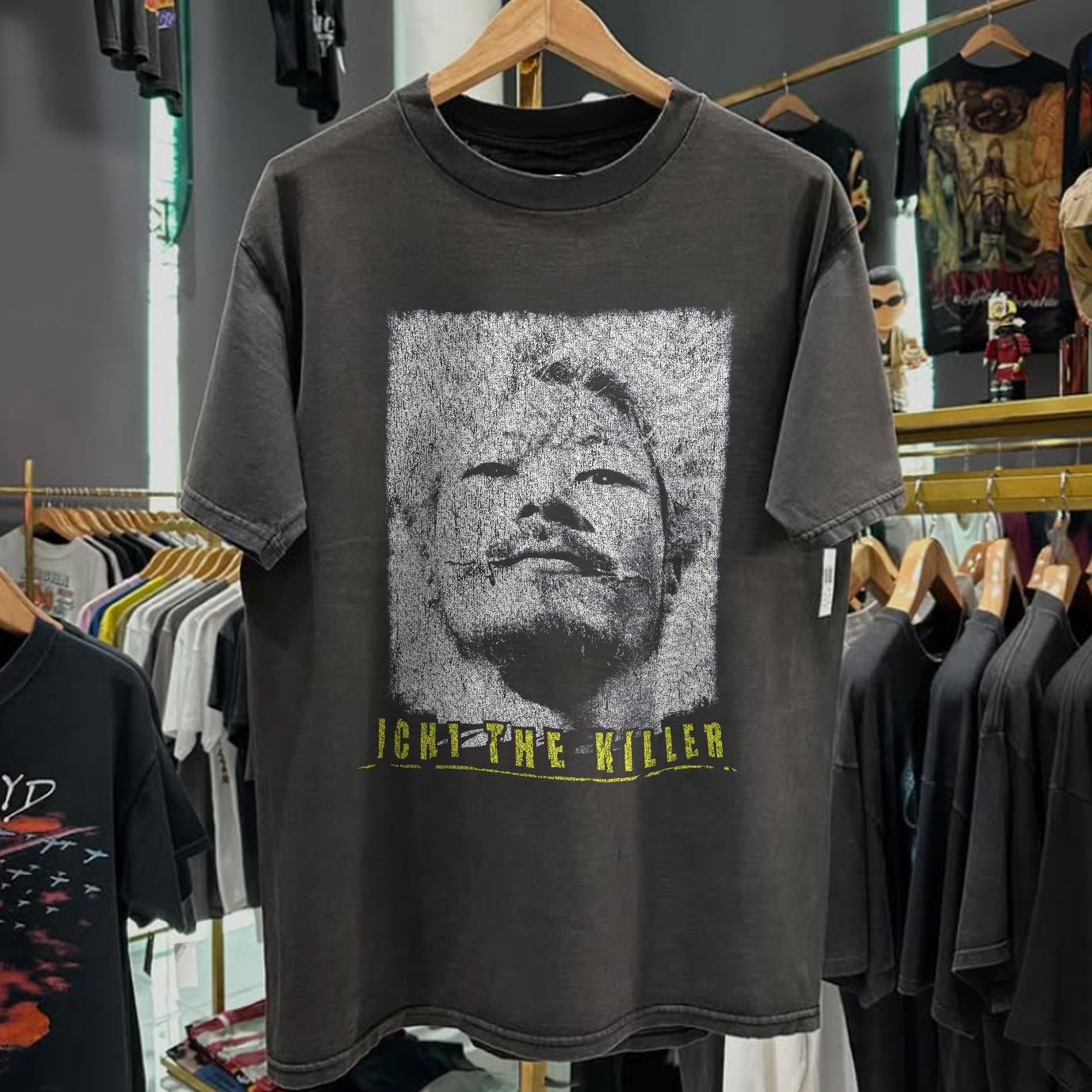 2001 ICHI THE KILLER PROMO RARE WASHED BLACK T-SHIRT