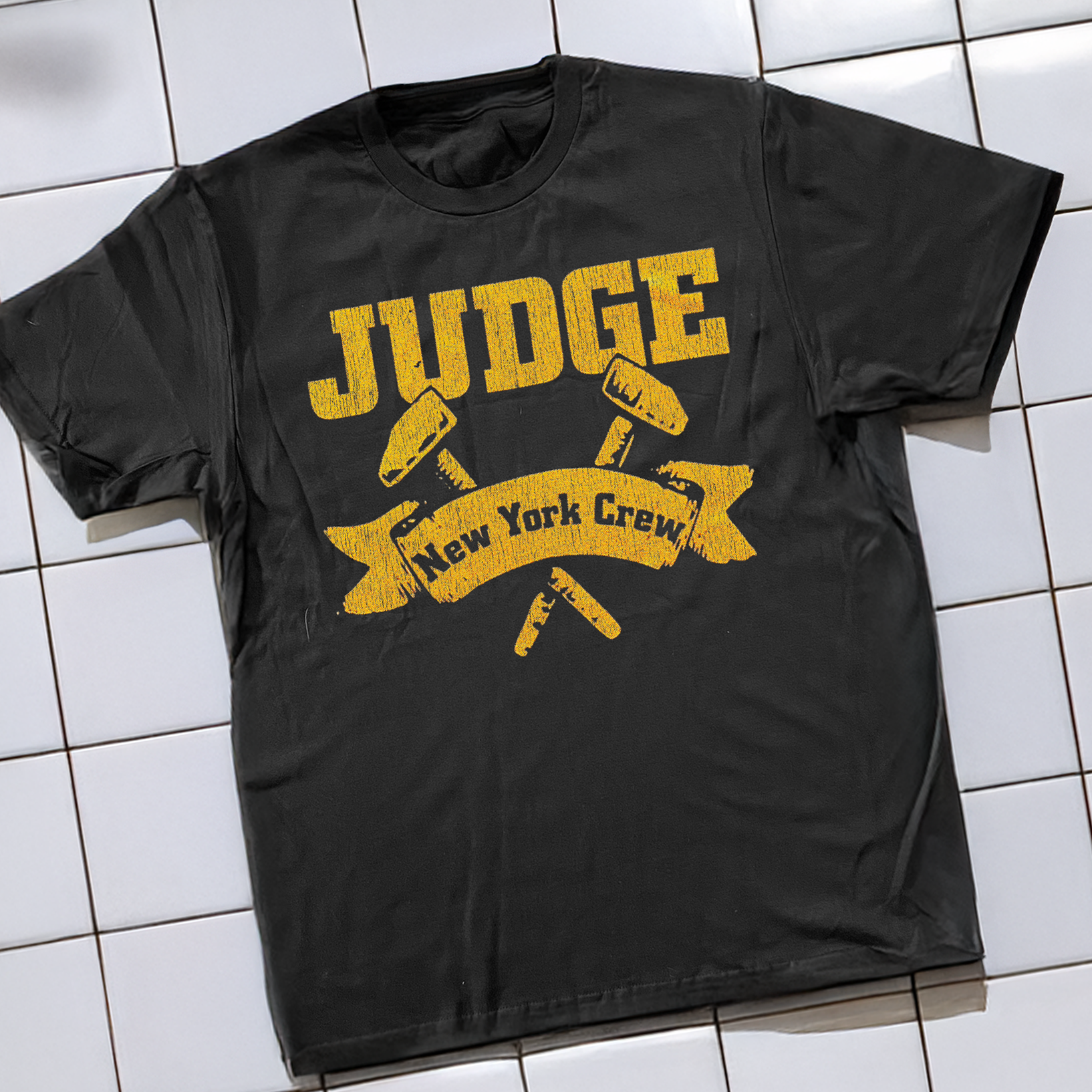 '90s JUDGE HXC BLACK WASHED T-SHIRT
