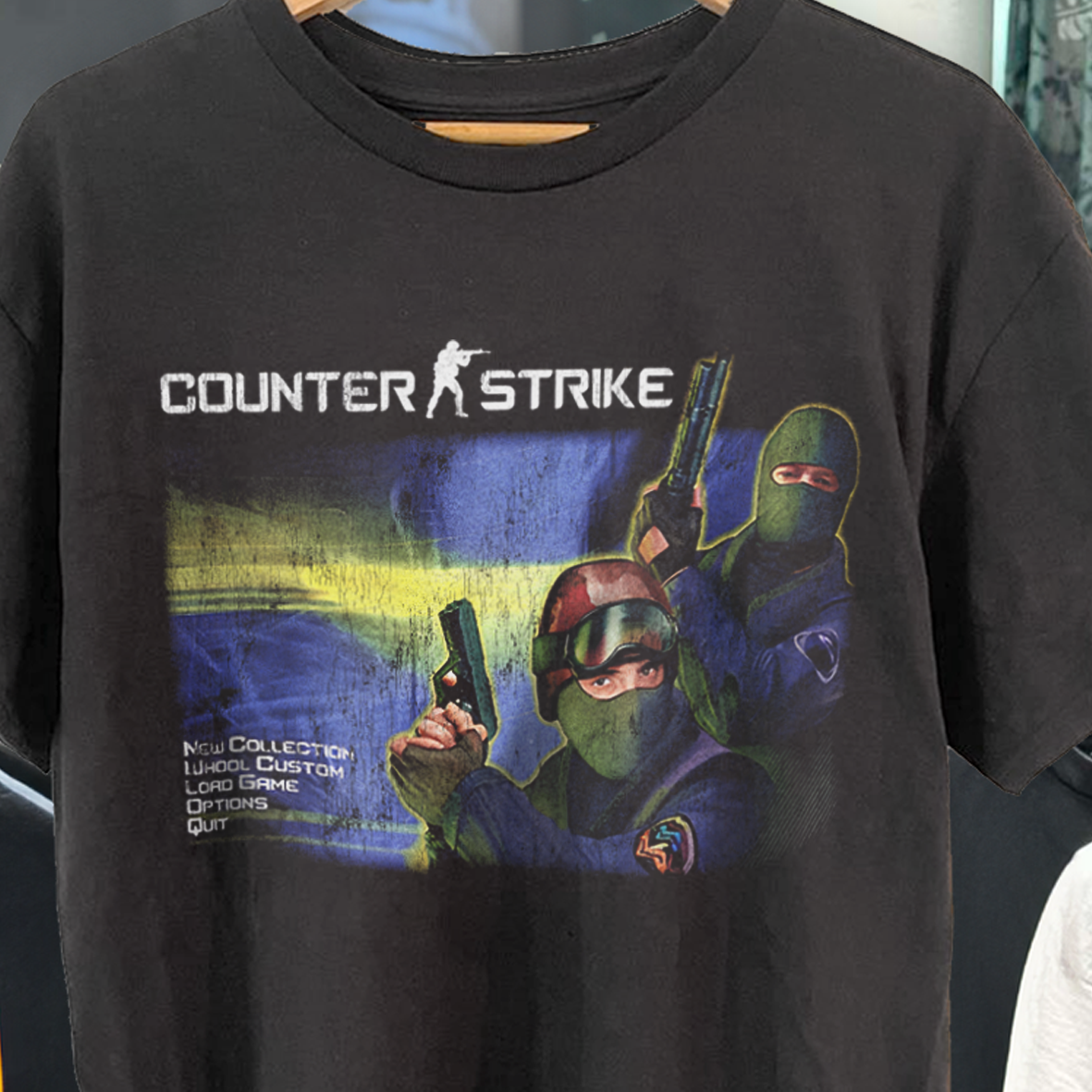 '99 CS 1.6 LANDING VINTAGE WASHED BLACK T-SHIRT