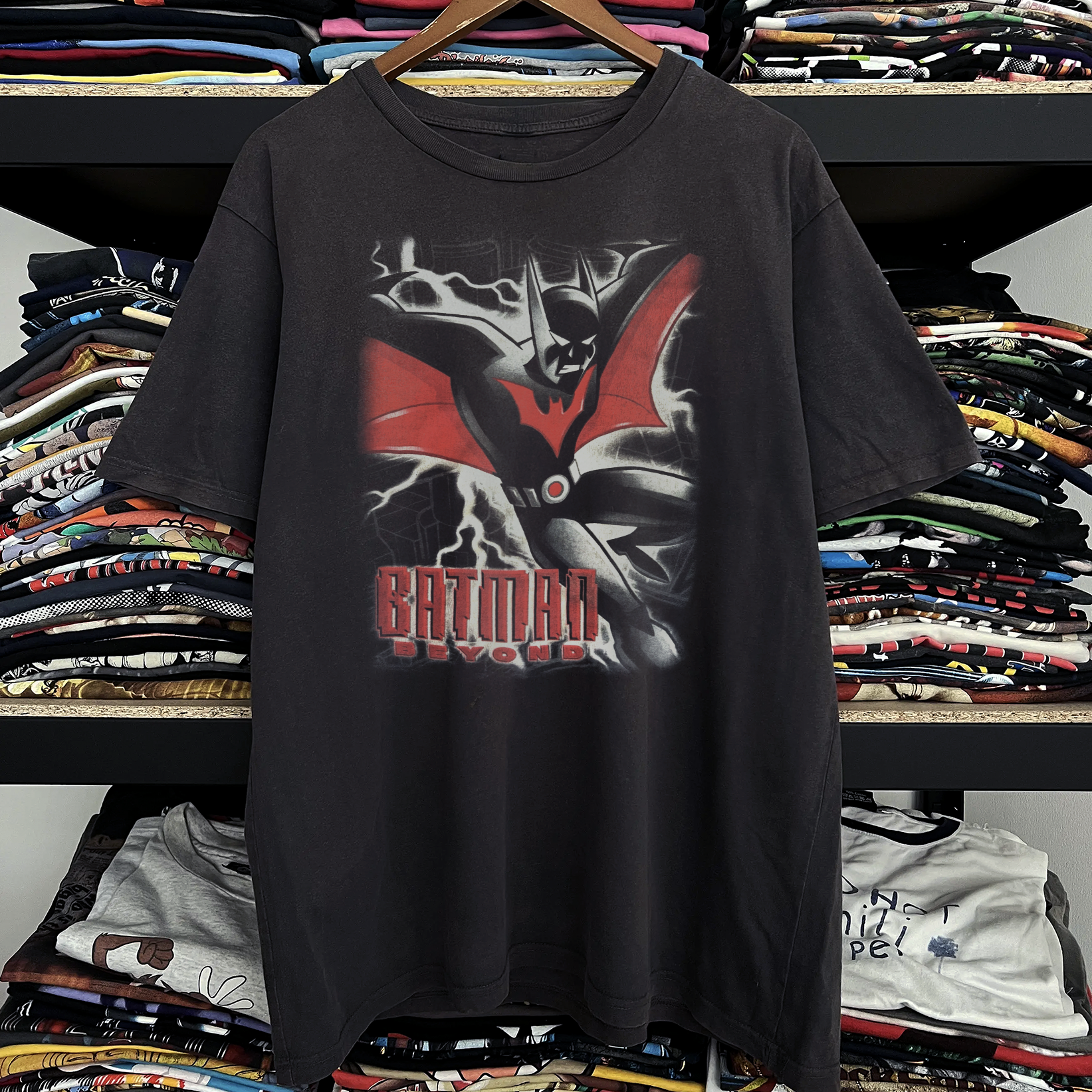2001 Batman Beyond Washed Black Tee