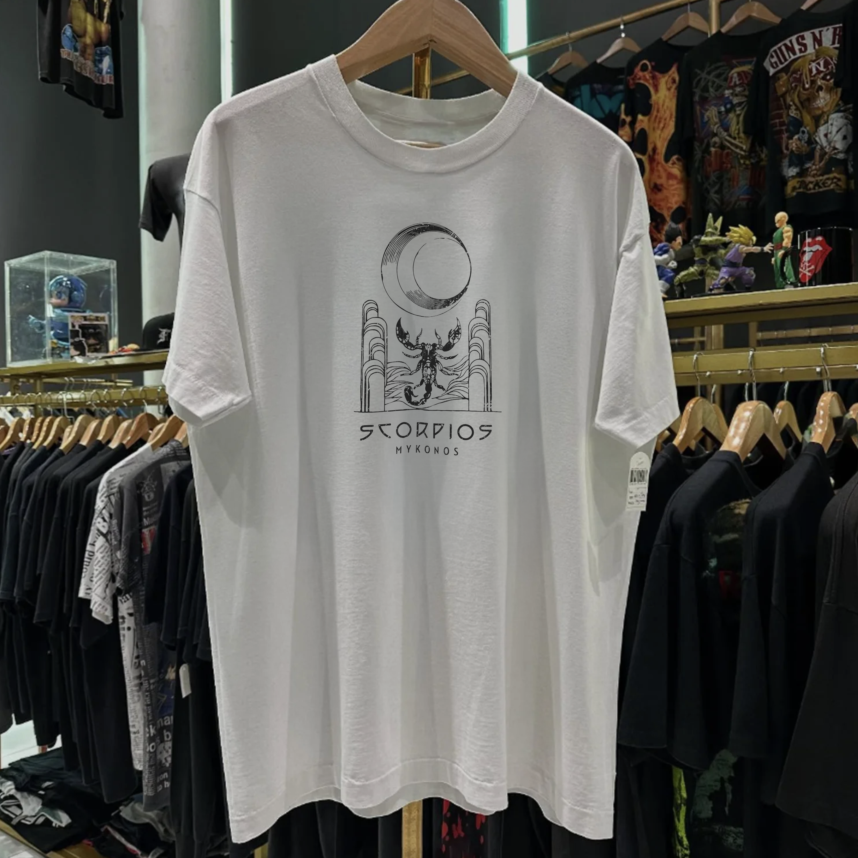 RARE SCORPIOS MYKONOS WASHED WHITE TEE