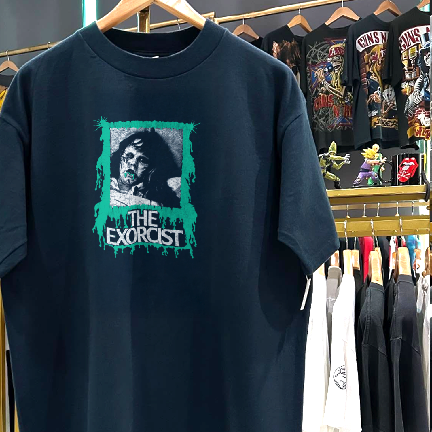 RARE EXORCIST WASHED BLACK T-SHIRT