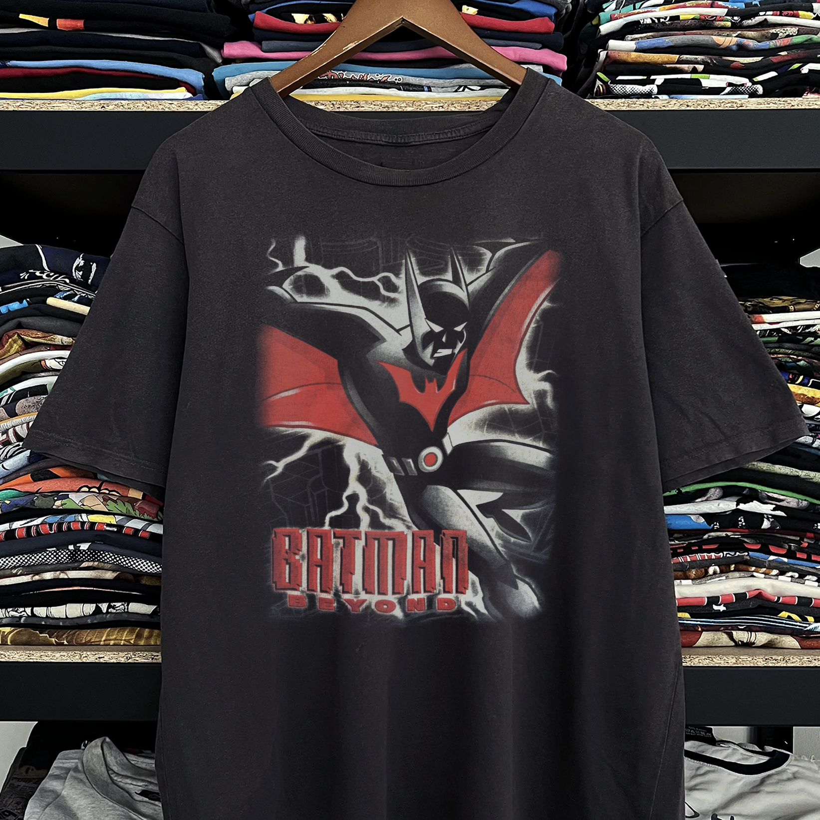 2001 Batman Beyond Washed Black Tee