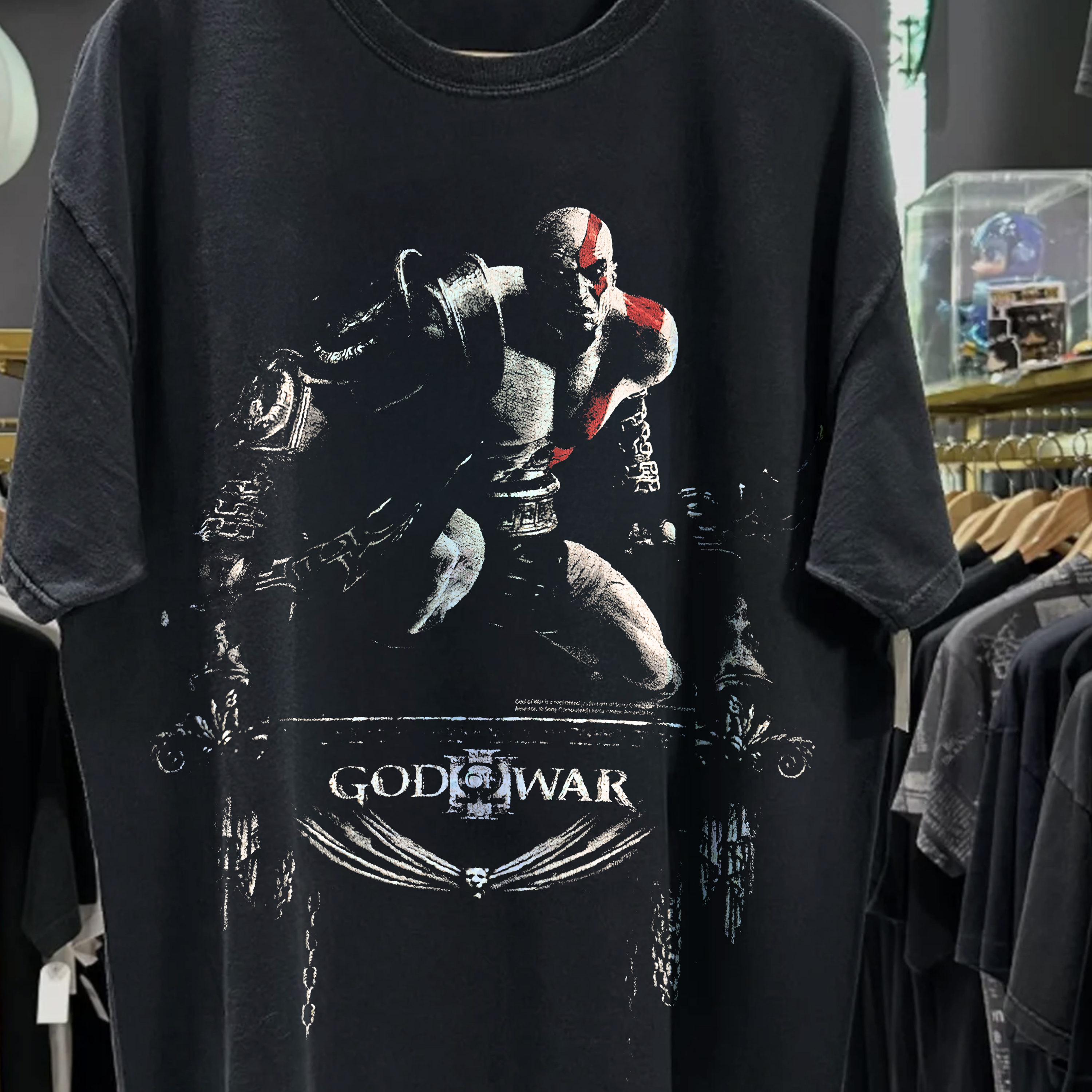 2010 G0D OF WAR III PROMO WASHED BLACK TEE