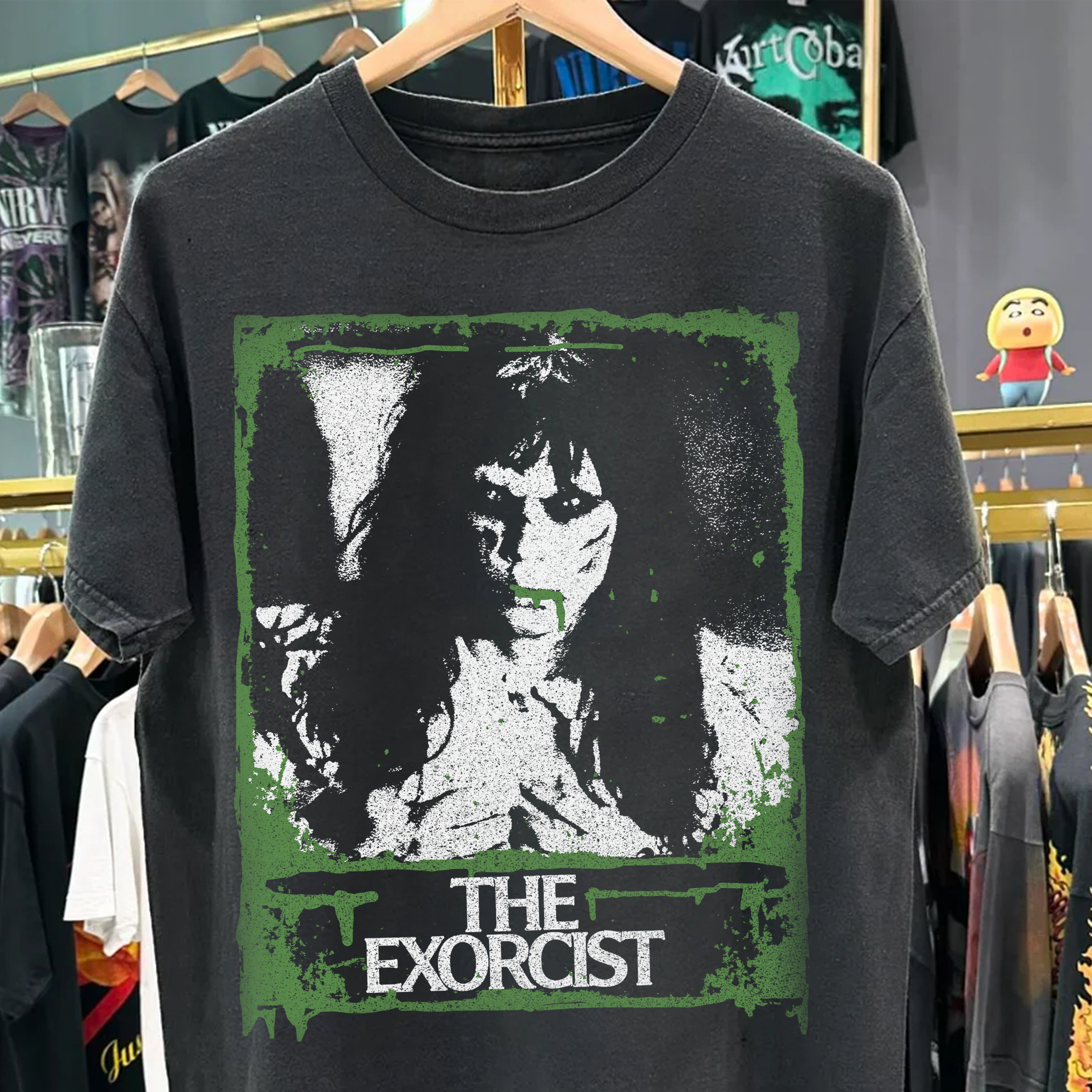 THE EXCORCIST WASHED BLACK TSHIRT