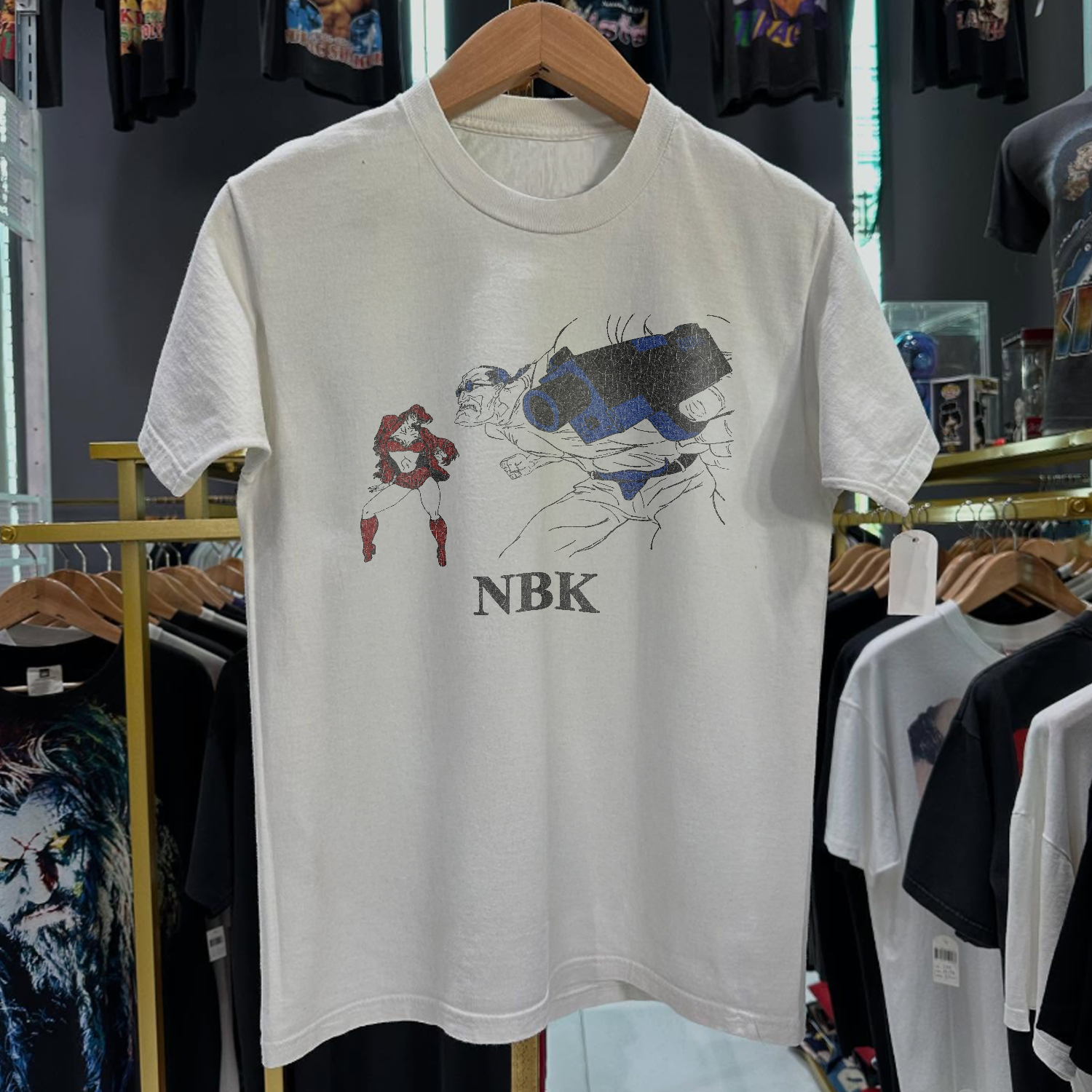 1994 NBK 'ANIME EDITION' RARE WASHED WHITE T-SHIRT