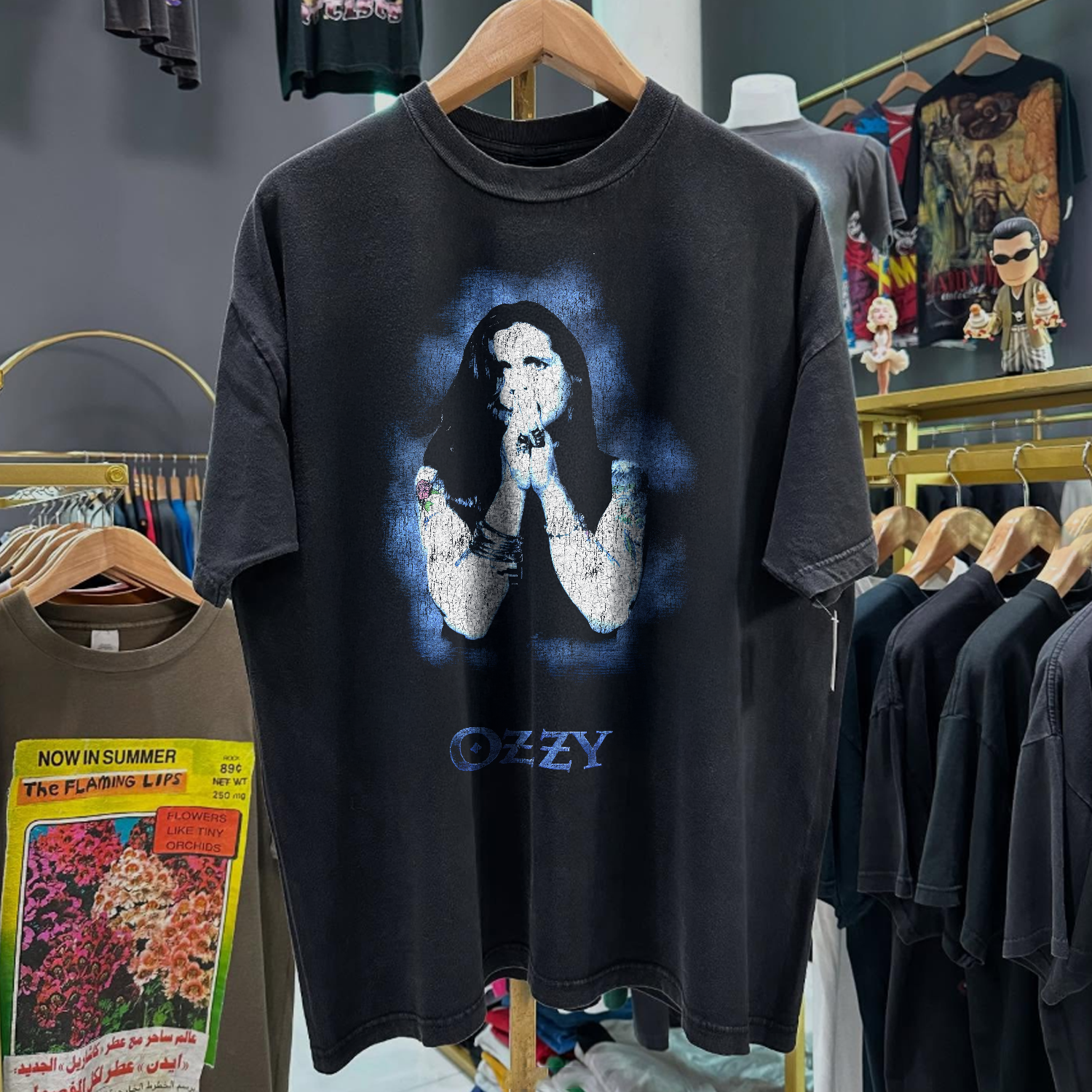 2006 OZZY OSBOURNE RETIREMENT SUCKS TOUR RARE WASHED BLACK T-SHIRT