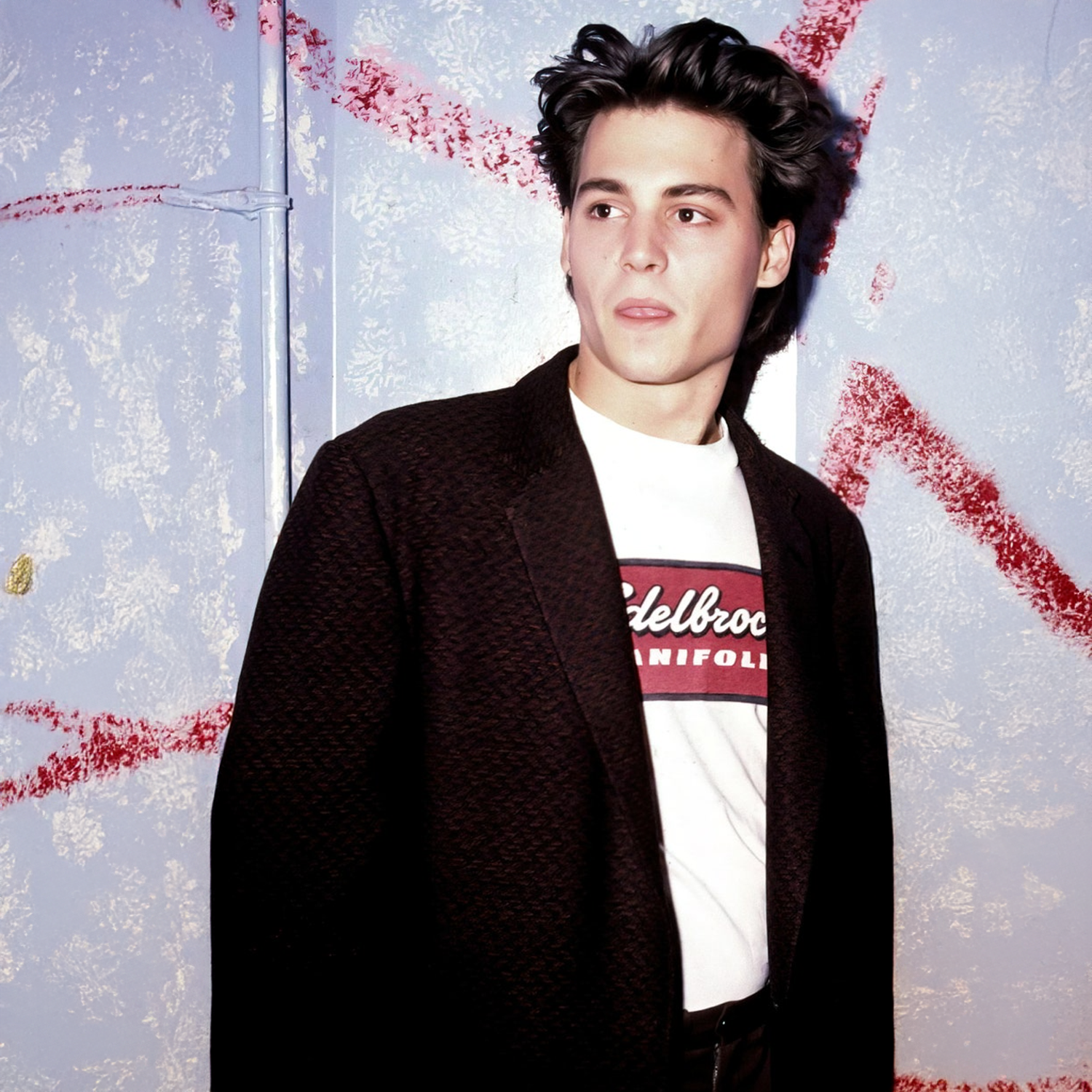 90s EDELBR0CK MANIFOLDS RARE WASHED WHITE T-SHIRT